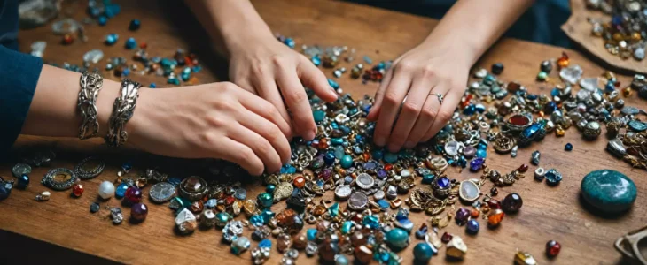 Materiały w biżuterii artystycznej: metale, kamienie i tworzywa
